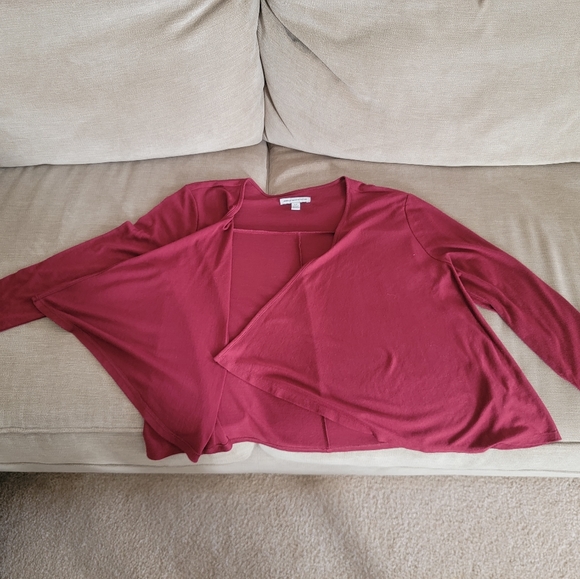 Woman's AEO Crop Semi-Sheer Cardigan - Picture 3 of 3